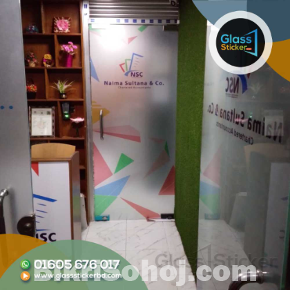 Sliding Door Glass Sticker.